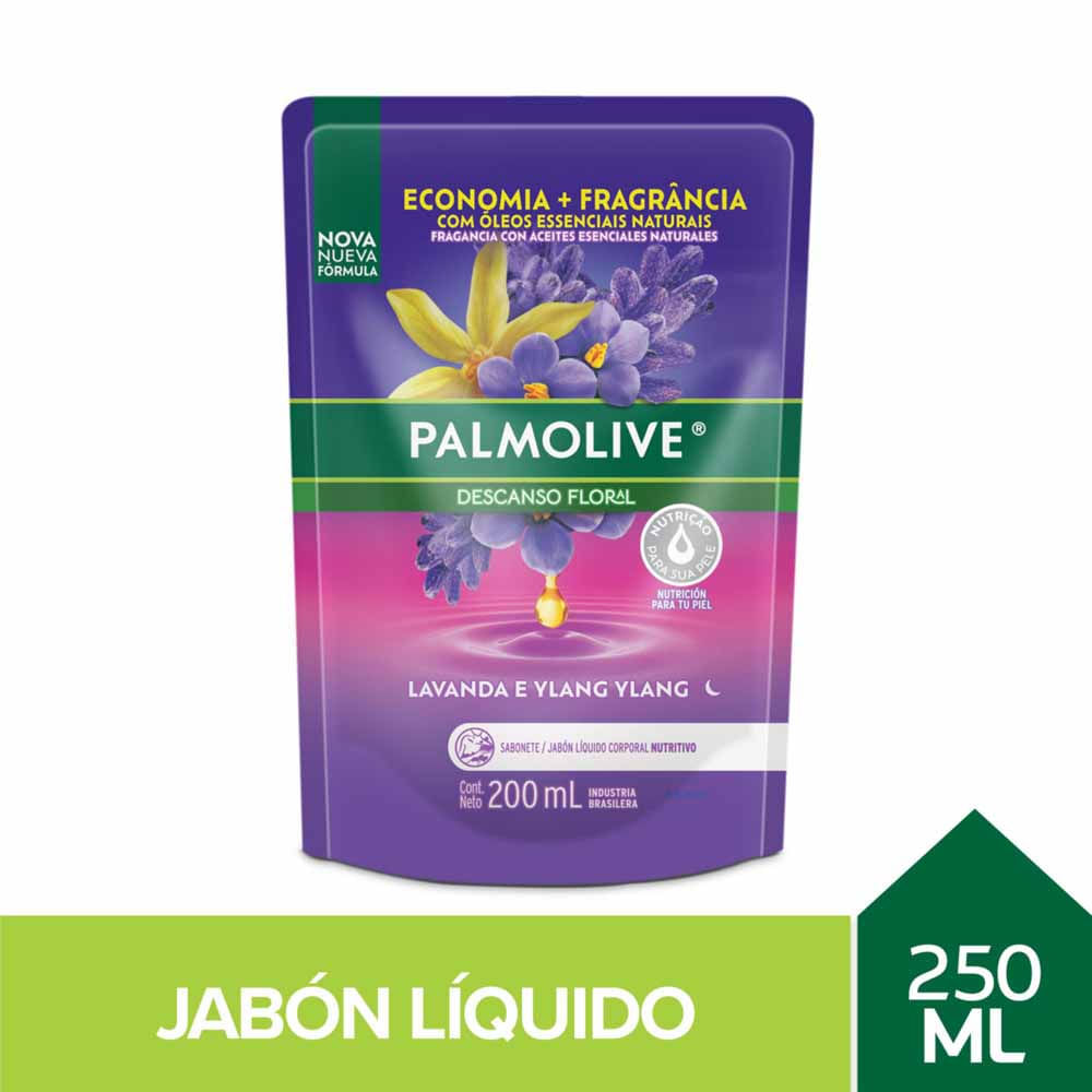 Jabón Liq. Palmolive Aromatherapy Descanso Floral Doypack 200ml