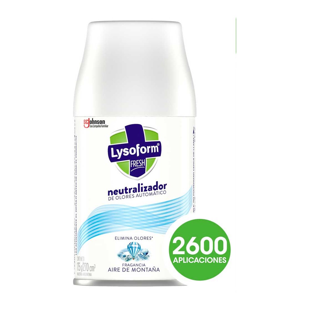 Aromatizante Automático Aire De Montaña 270 Ml Lysoform