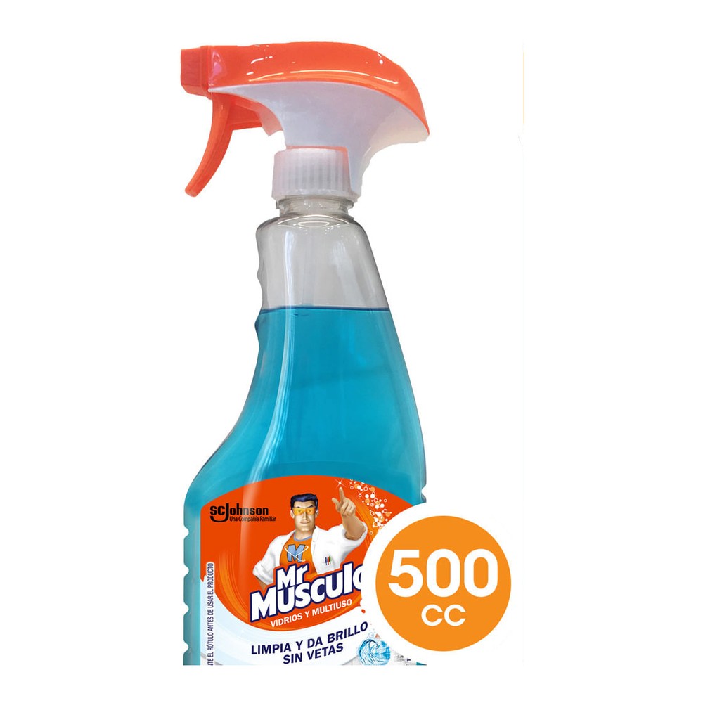 Limpiavidrios y Multiusos 500 Ml Mr Musculo