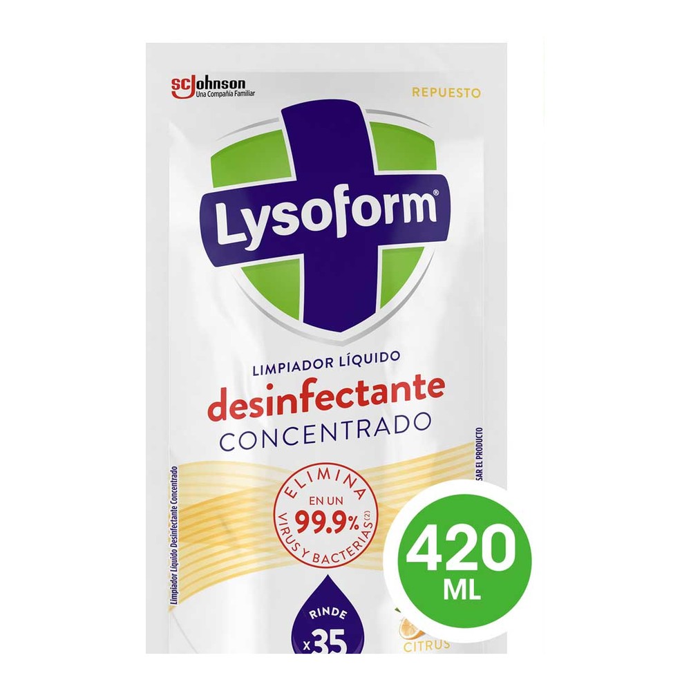 Limpiador de Pisos Desinfectante Cítrica 420 Ml Lysoform