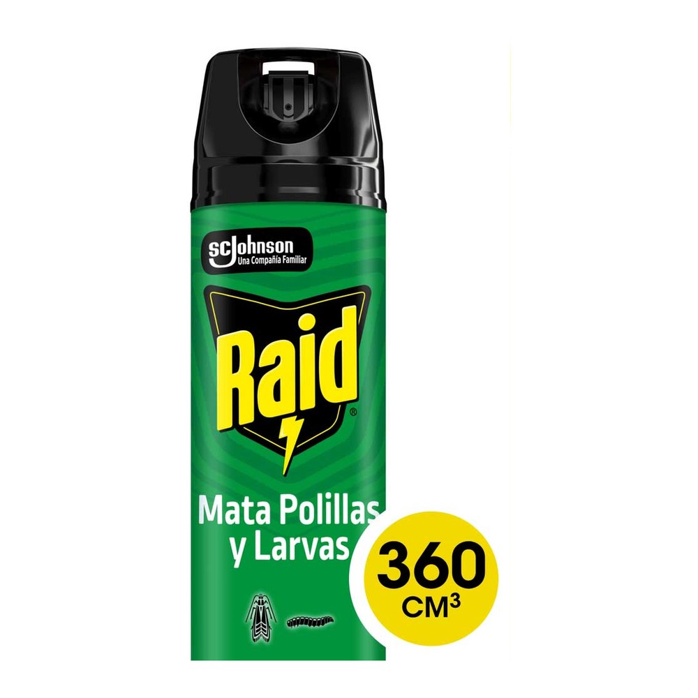 Insecticida Mata Polillas y Larvas Aerosol 360 Cc Raid