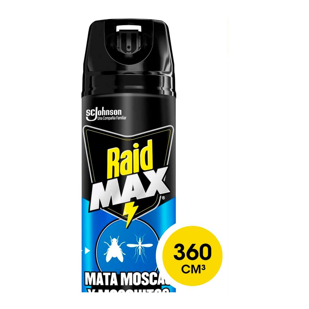 Insecticida Max Moscas Y Mosquitos Aerosol 360 Ml Raid