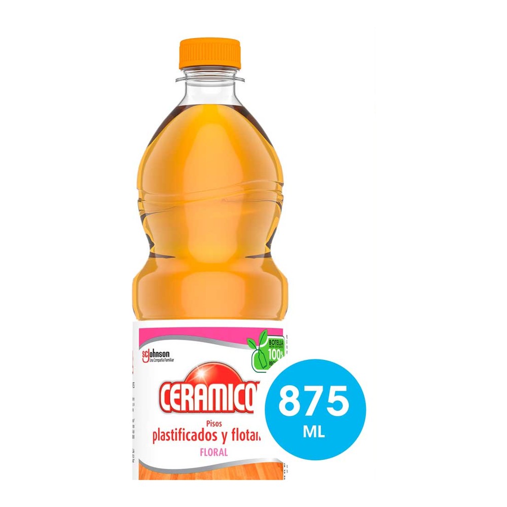Limpiador para Pisos Plastificados y Flotantes Floral 860 Ml Ceramicol