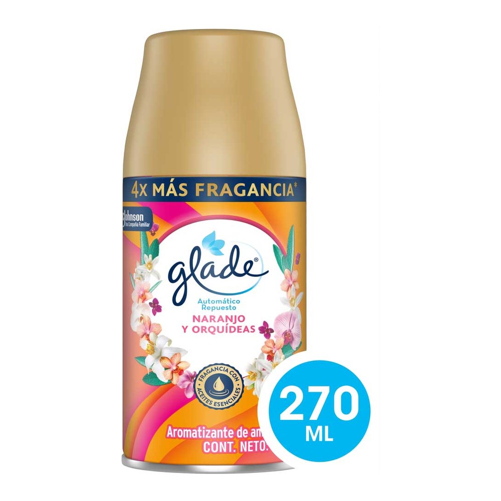 Aromatizante de Ambiente Naranjo y Orquídeas 270 Ml Glade