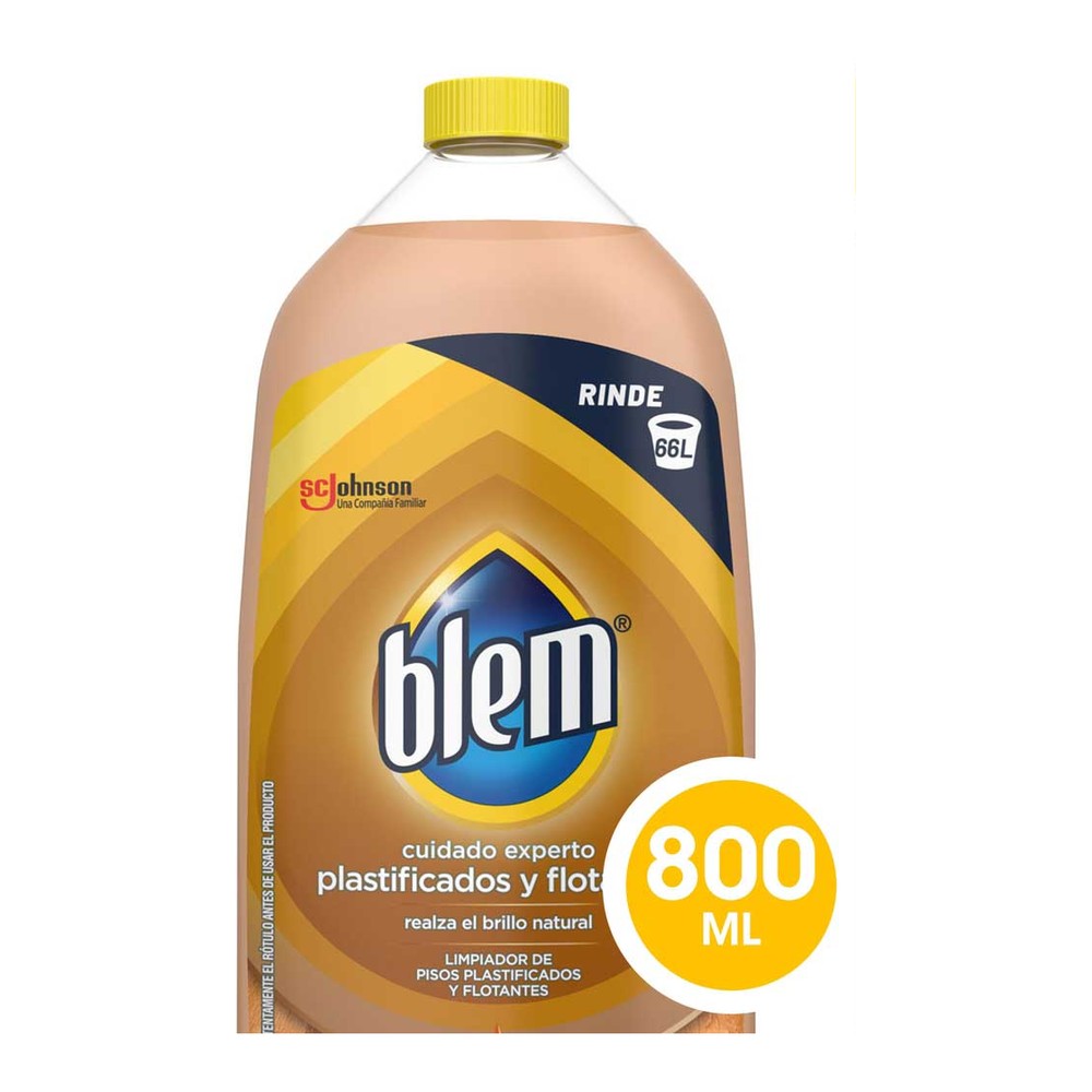 Limpiador de Pisos Plastificados Aloe y Pepino 800 Ml Blem