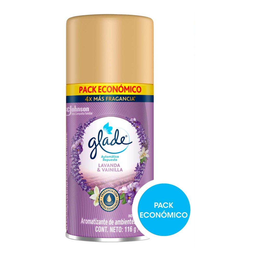 Repuesto de Aromatizante de Ambientes Lavanda y Vainilla 177 Cc Glade