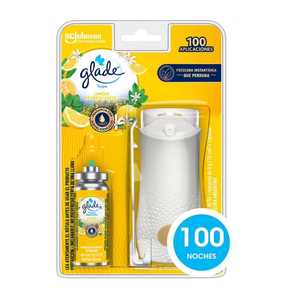 Desodorante Ambiente Toque Limon Completo 9 Gr Glade