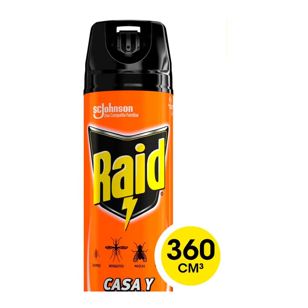 Insecticida Casa y Jardín Aerosol 360 Cc Raid