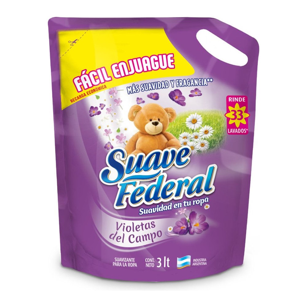 Suavizante para Ropa Violetas del Campo 3 Lts Suave Federal