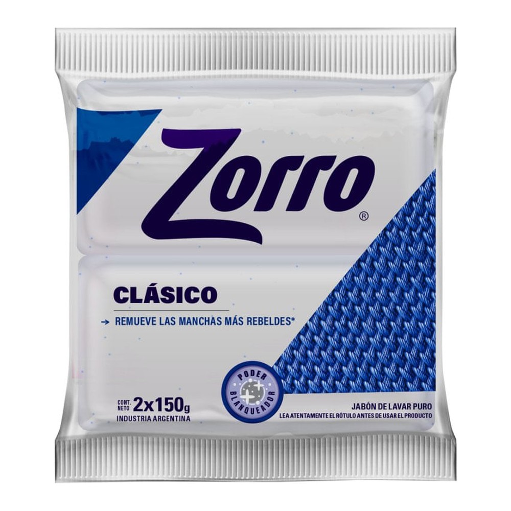 Jabón en Pan 300 Grs x 2 Un Zorro