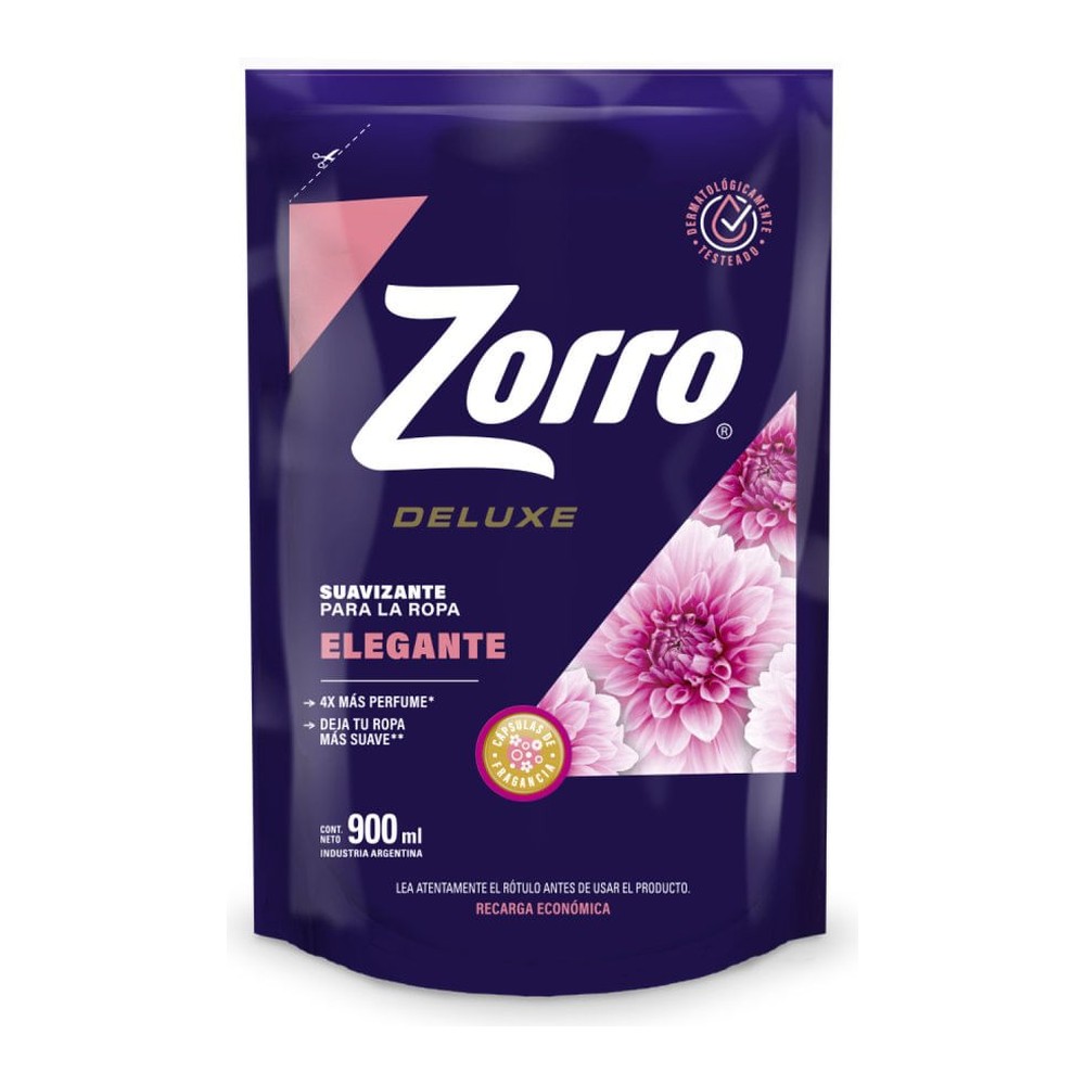 Suavizante para Ropa Elegante 900 Ml Zorro