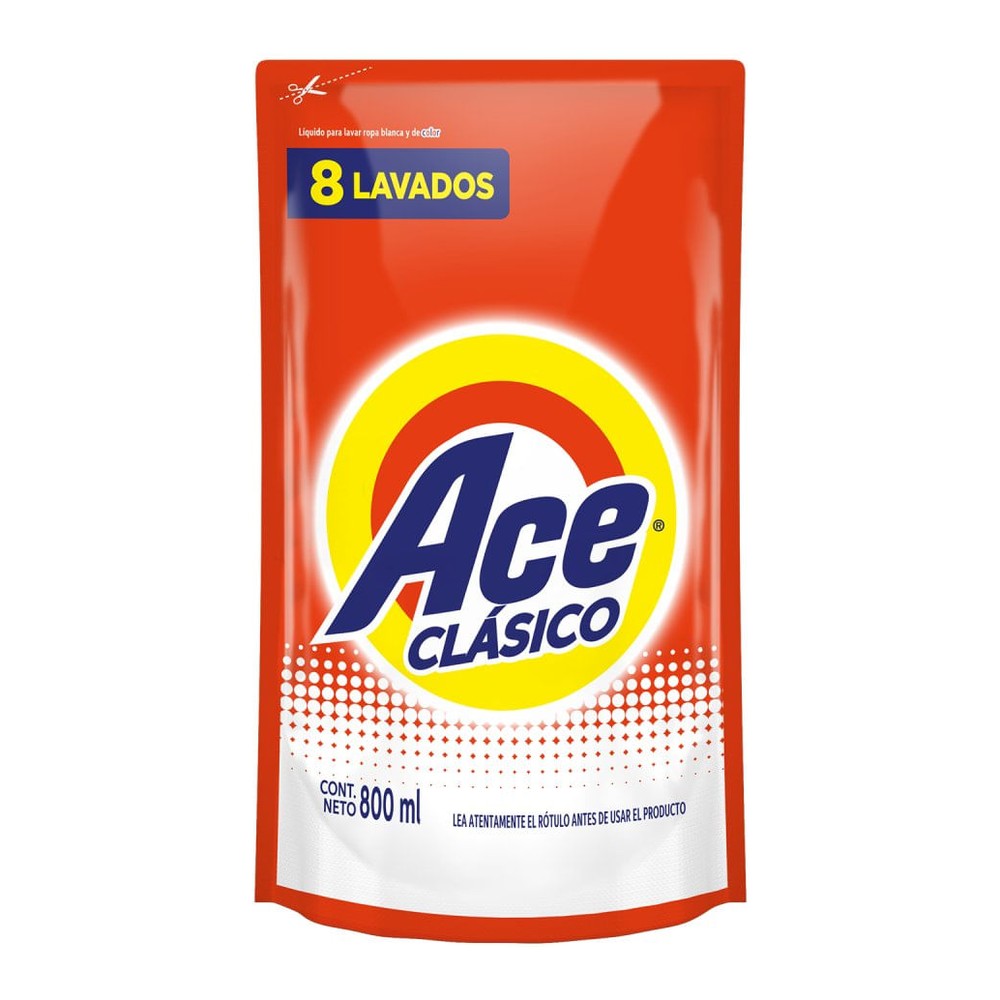 Jabón Líquido para Ropa 800 Ml Ace