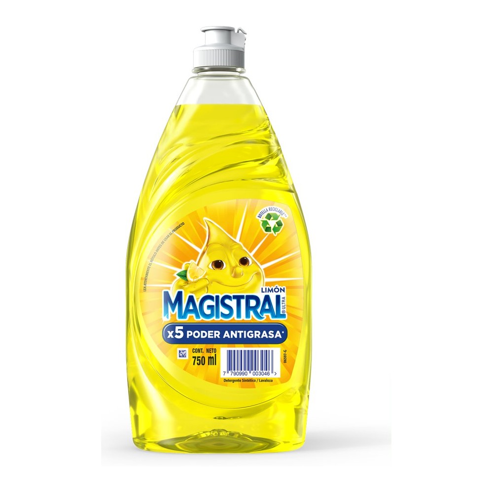 Detergente para Lavavajillas Ultra Limón 750 Ml Magistral