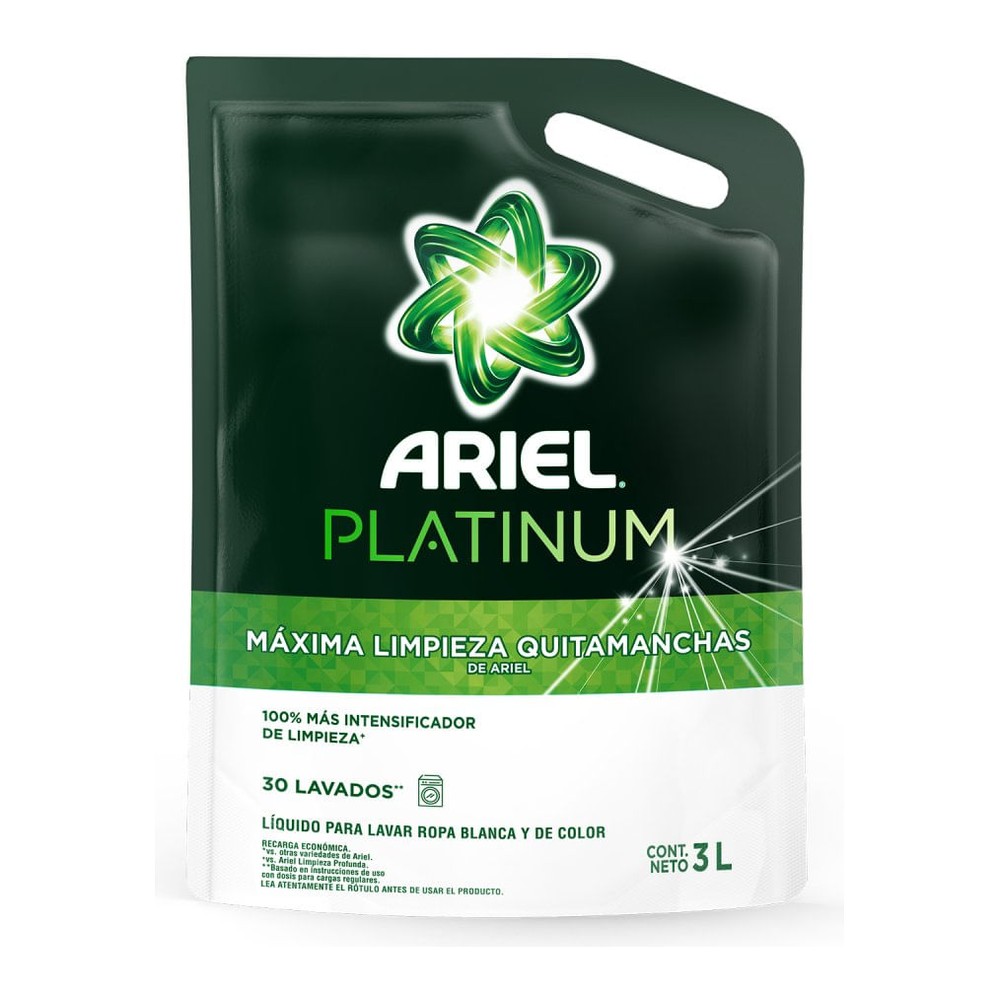 Jabón Líquido para Ropa Platinum 3 Lts Ariel