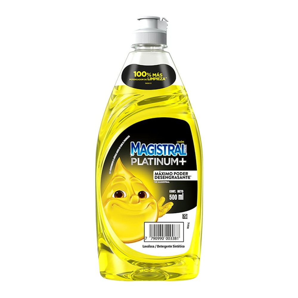 Detergente para Lavavajillas Platinum Limón 500 Ml Magistral
