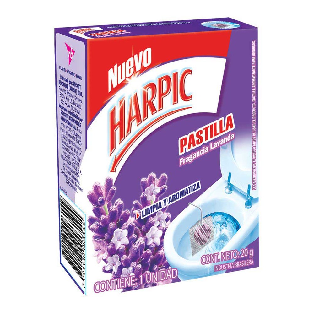 Canasta Solida Harpic Lavanda 20
