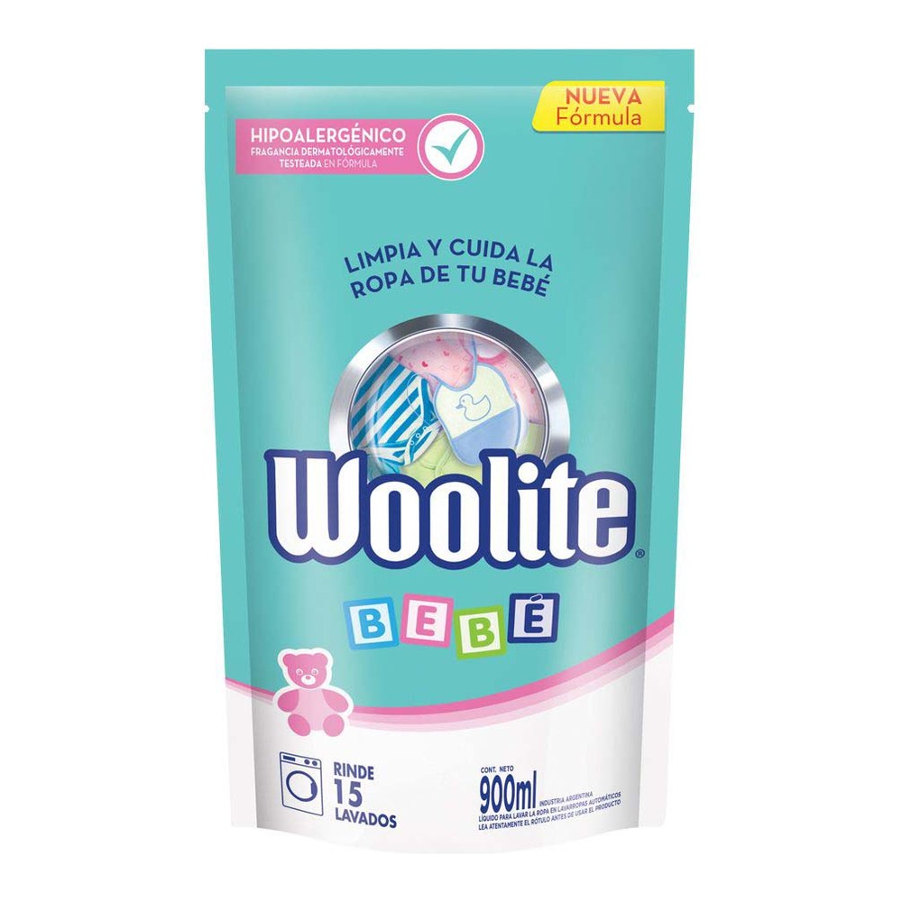 Woolite Jabón Líquido Para Ropa De Bebé Repuesto 900ml