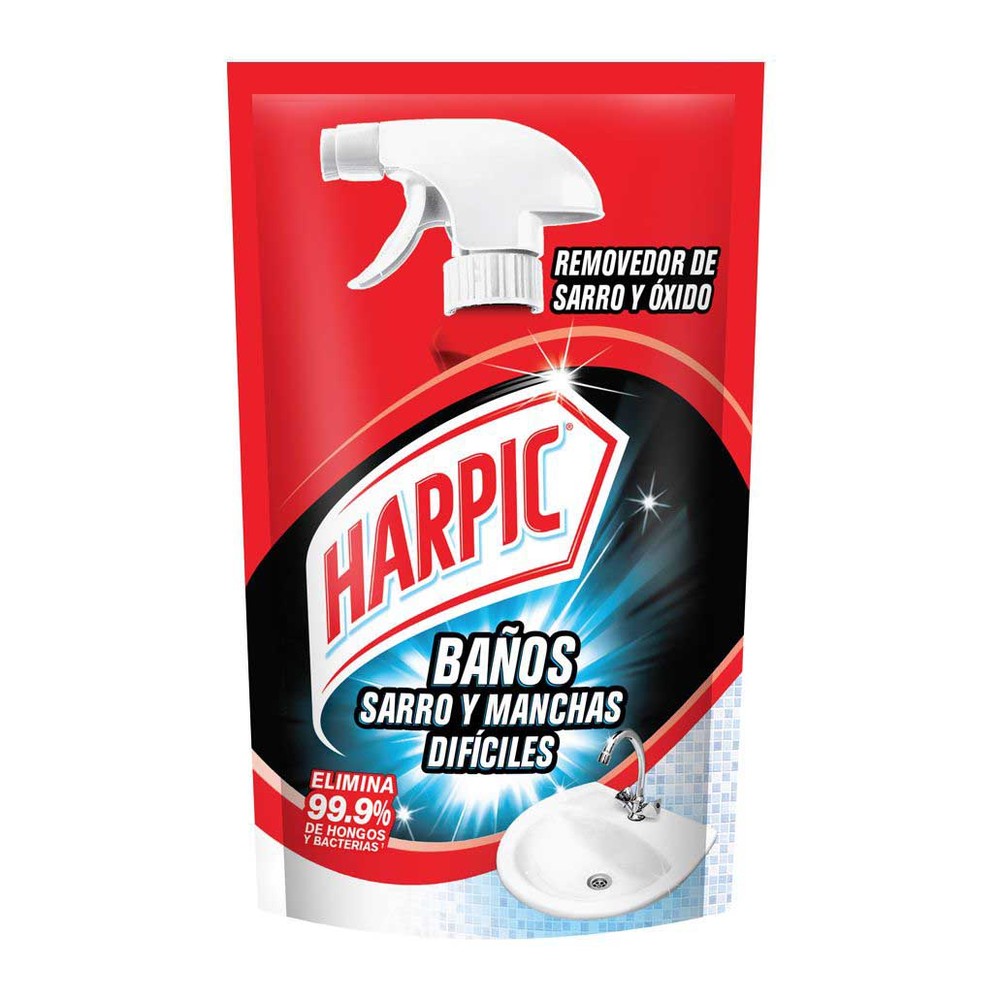 Limpiador de Baños Sarro y Manchas Difíciles 420 Cc Harpic