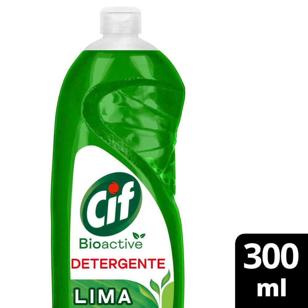 Detergente para Lavavajillas Bioactive Lima 300 Ml Cif
