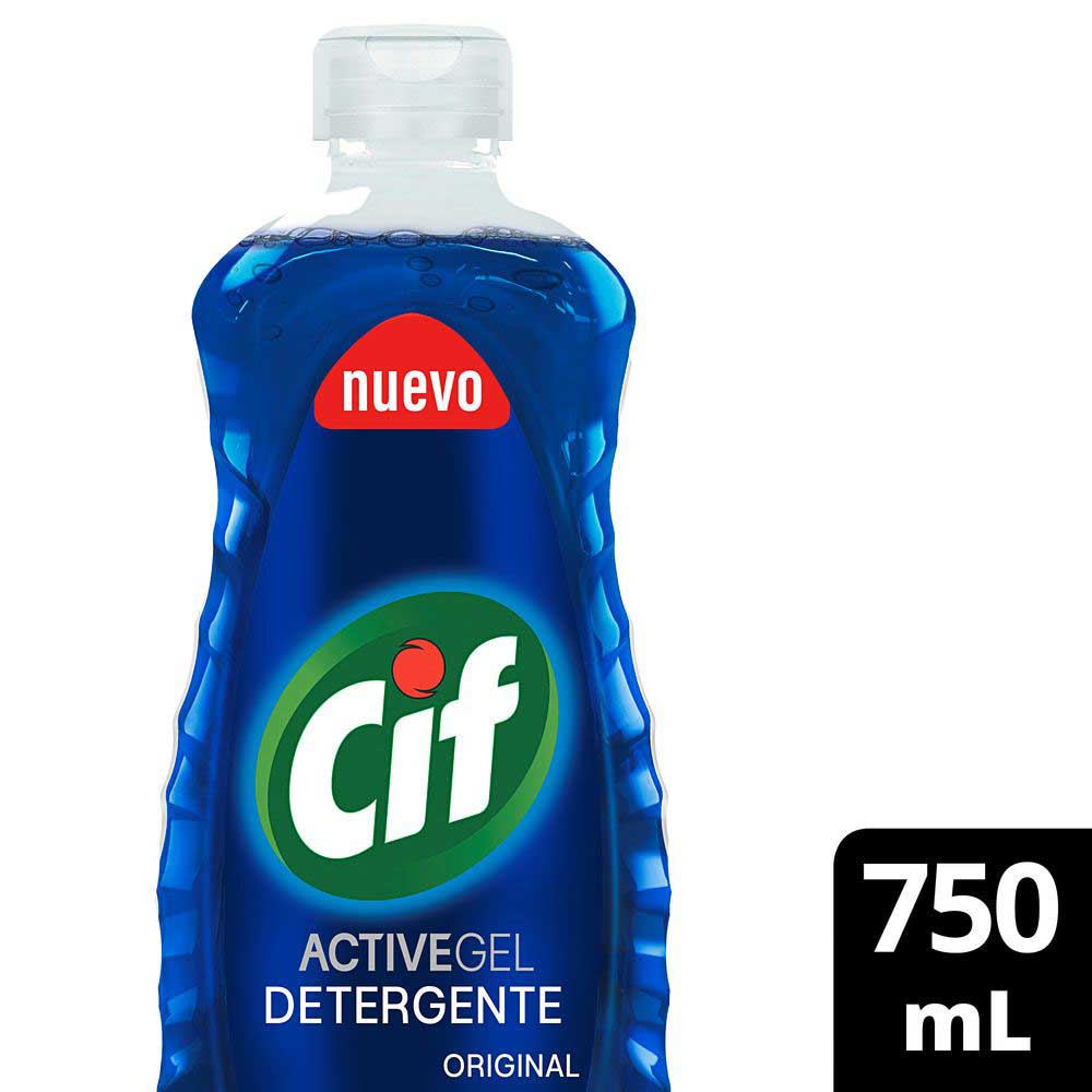 Detergente para Lavavajillas Active Gel Original 750 Ml Cif