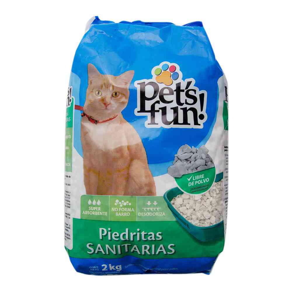 Piedritas Sanitarias para Gatos 2 Kg Pet's Fun