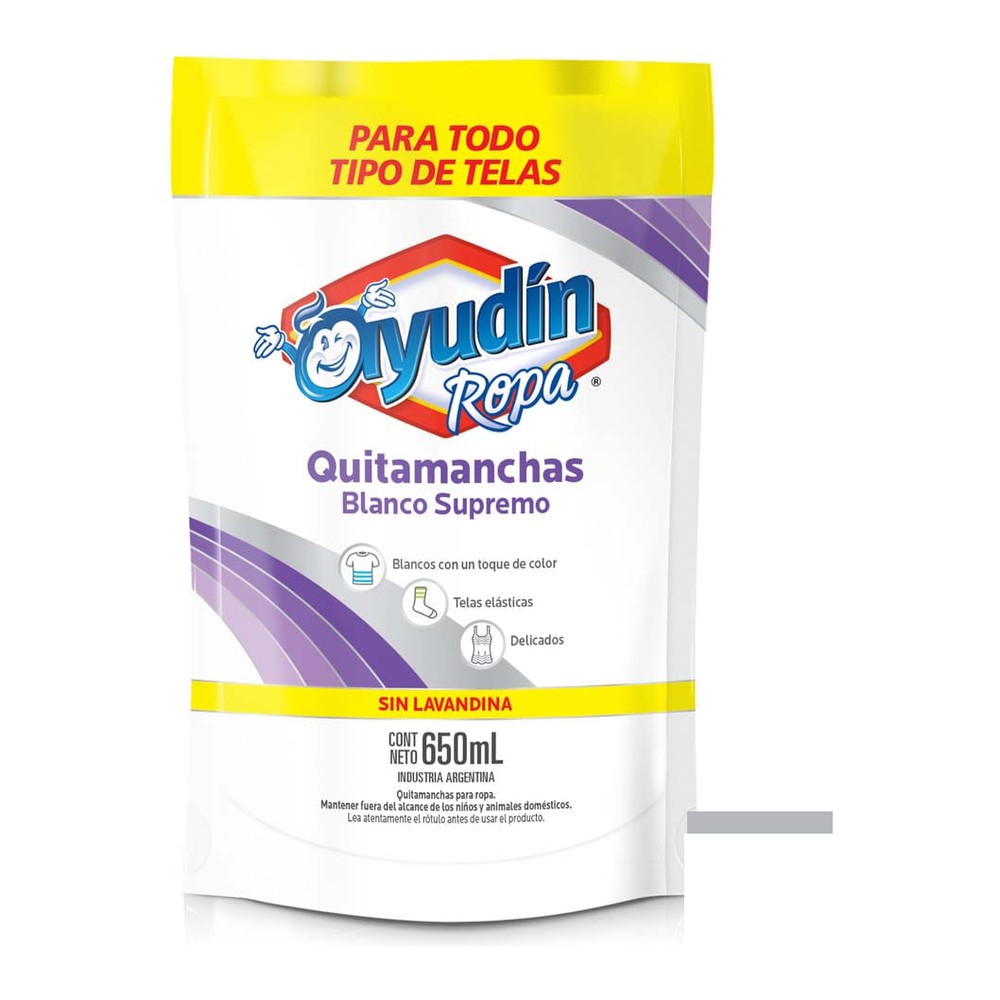 Quitamanchas Ropa Blanco Supremo 650 Ml Ayudín