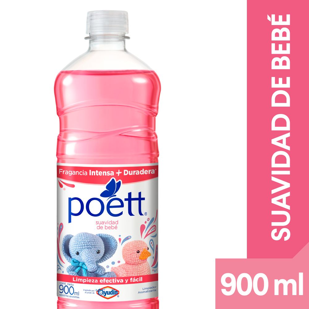 Limpiador de Pisos Suavidad de Bebé 900 Ml Poett