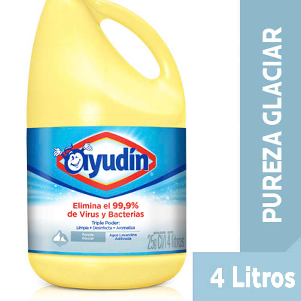Lavandina Pureza Glaciar 4 Lts Ayudín