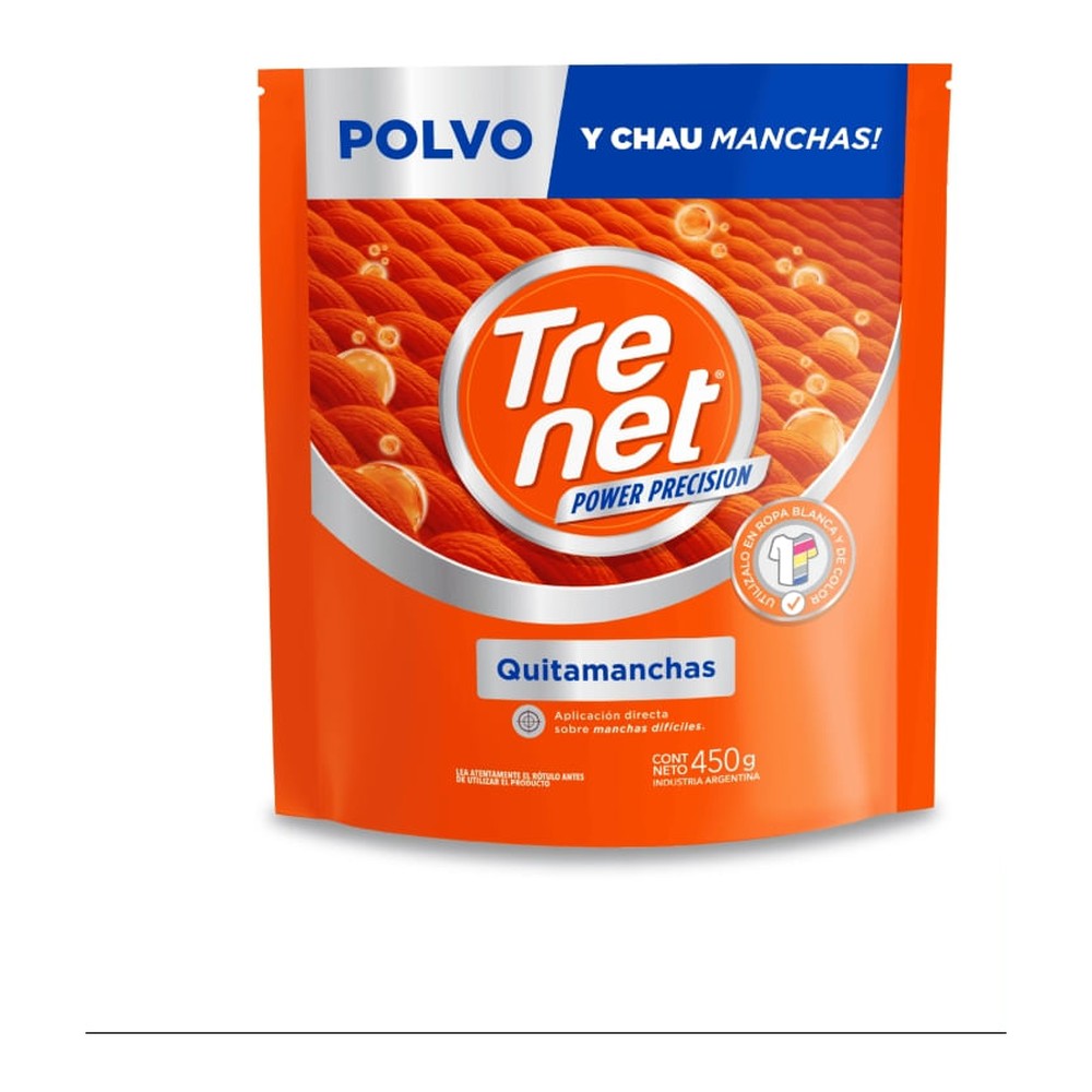 Quitamanchas Ropa Polvo Neutro 450 Grs Trenet