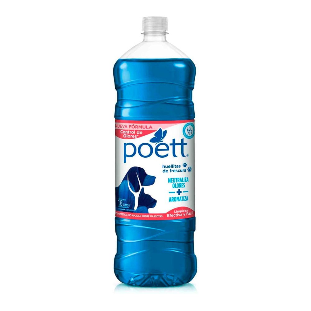 Limpiador de Pisos Huellitas de Frescura 1.8 Lts Poett