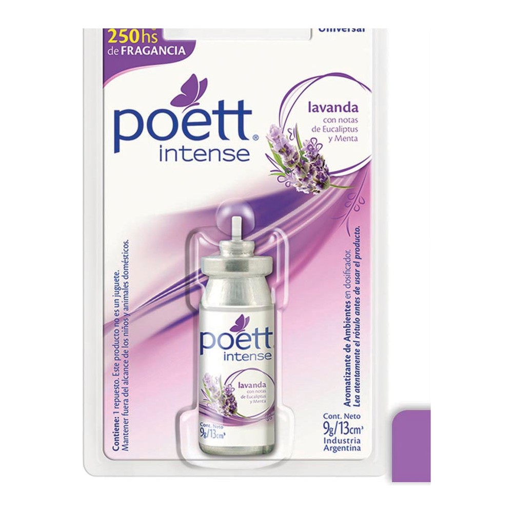 Aromatizante De Ambiente Intense Lavanda (repuesto) 9 Gr Poett