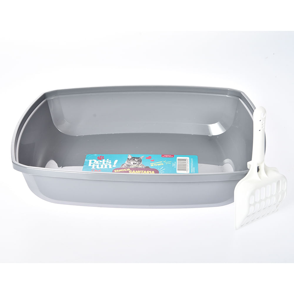Bandeja Sanitaria para Gatos 45x33x10 Cm Pet's Fun